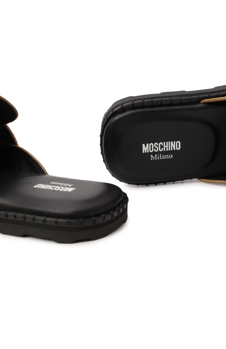 Женские замшевые сабо MOSCHINO бежевого цвета, арт. 10152/ME0 | Фото 7 (Материал внутренний: Натуральная кожа; Материал внешний: Натуральная кожа, Замша; Подошва: Платфор�ма)