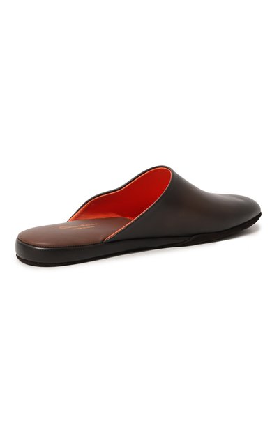 Кожаные домашние туфли SANTONI, арт. PMXXA1644XXX1CLBT50, фото 5