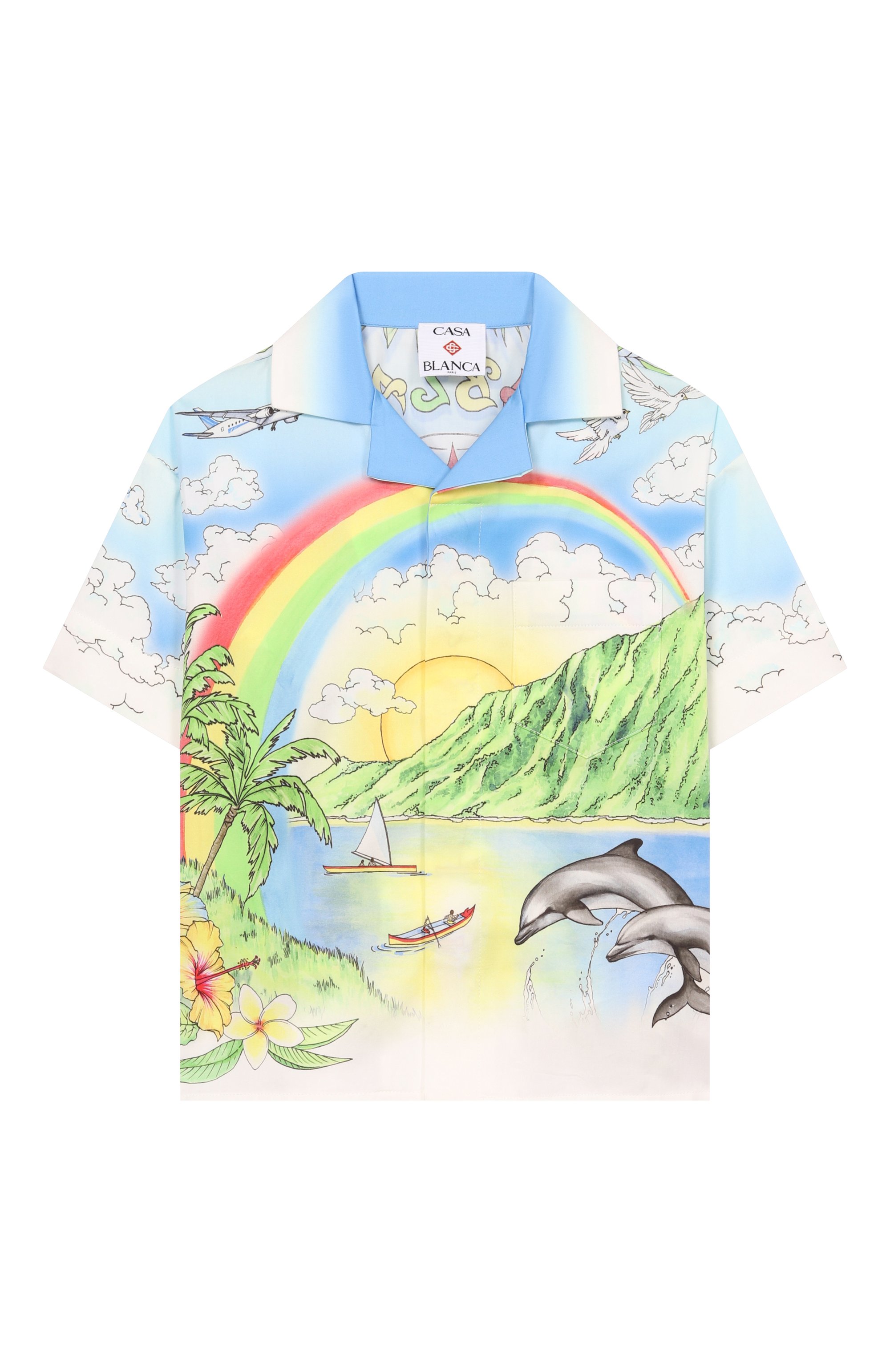 Хлопковая рубашка CASABLANCA, арт. K-SP26-SH-180-02-EX-BC, фото 1