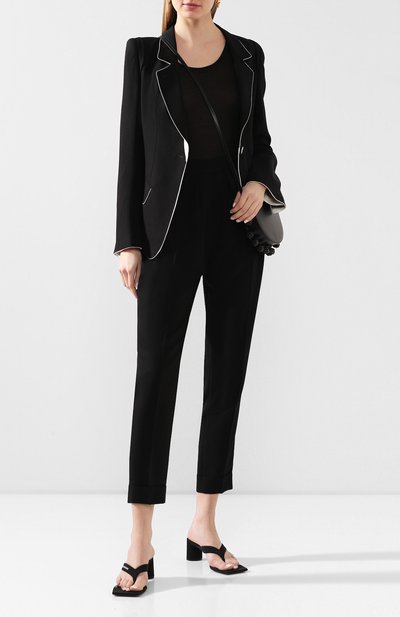 Шерстяные брюки ANN DEMEULEMEESTER, арт. 2001-1408-P-170-099, фото 2