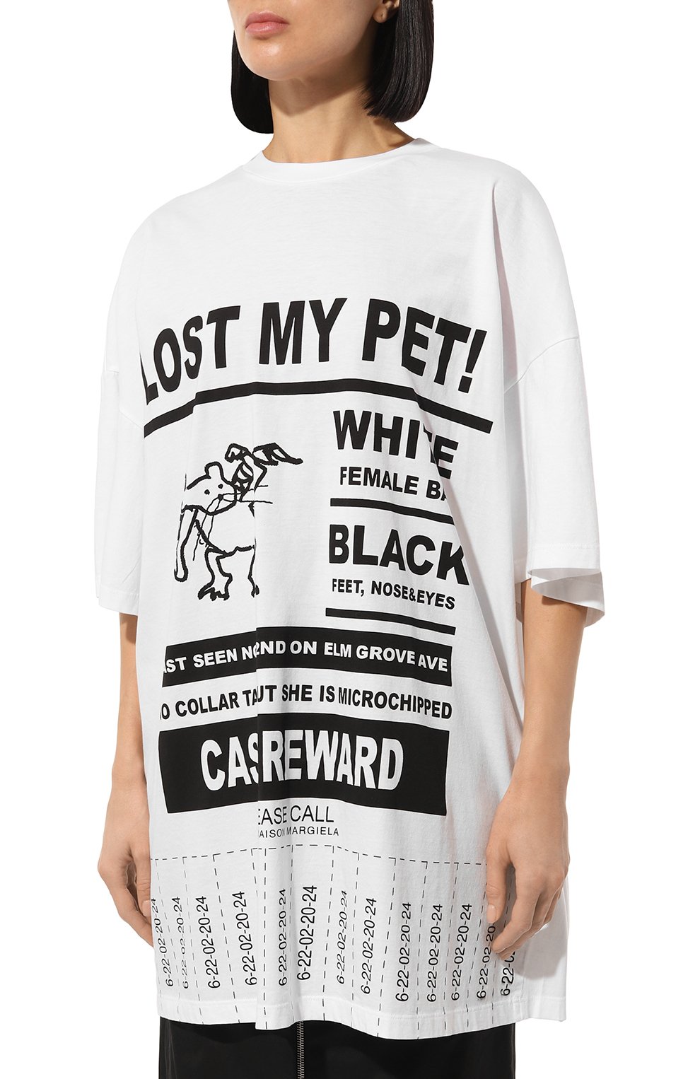 Хлопковая футболка MM6, арт. S62GD0188/S23588, фото 3