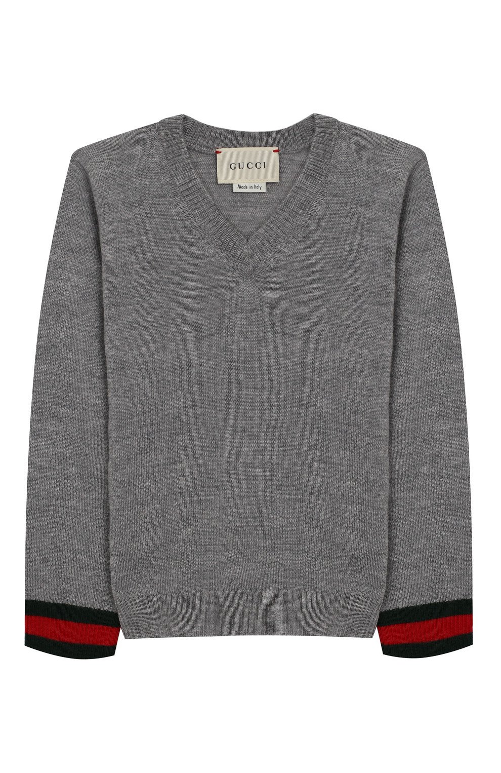 Пуловер из шерсти с контрастными манжетами GUCCI, арт. 418776/X1284, фото 1