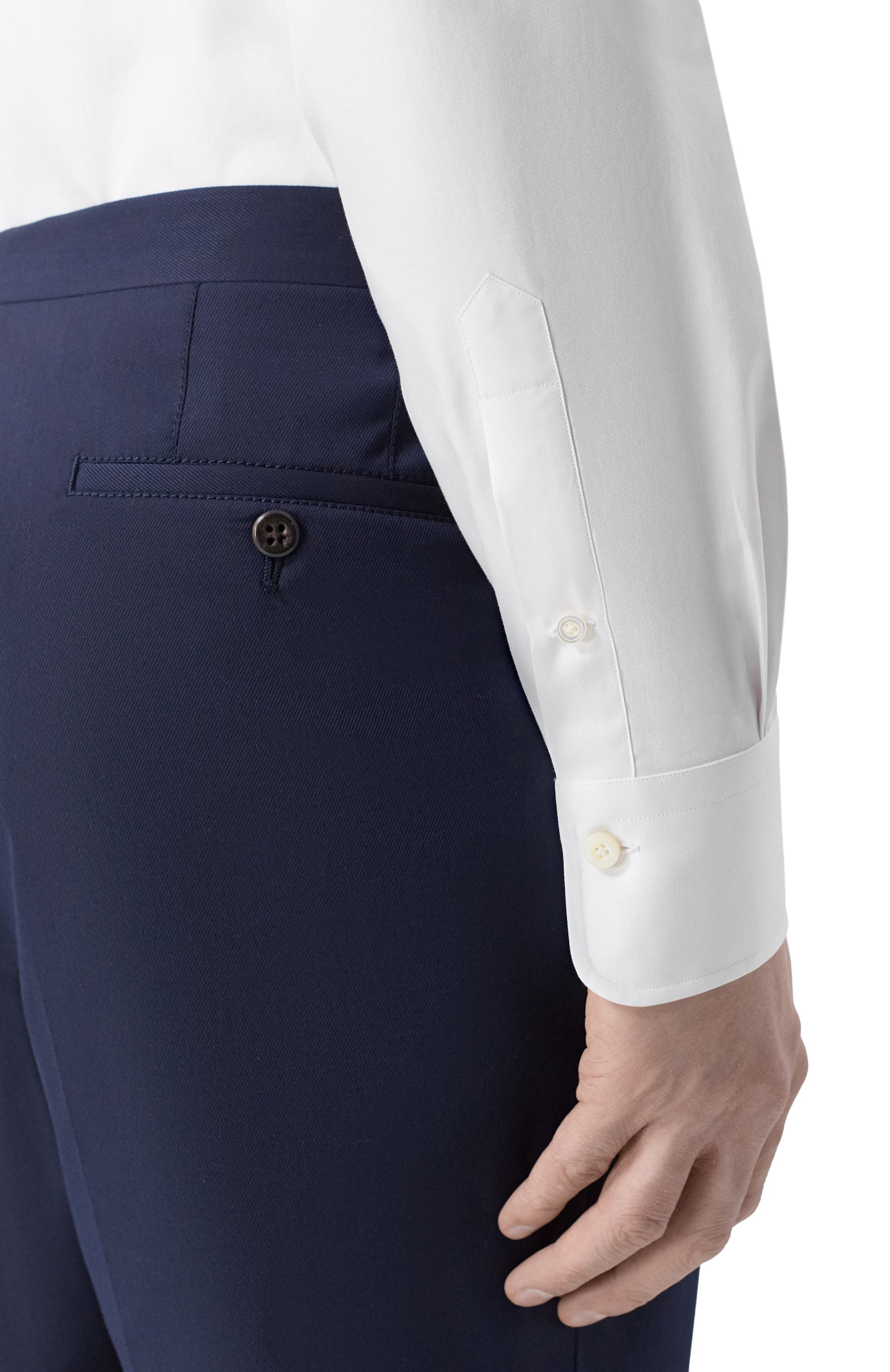 Хлопковая сорочка ALESSANDRO GHERARDI белого цвета по цене 31100 руб., арт. BR1M-2G-7T/1X62, фото 5 Хлопковая сорочка ALESSANDRO GHERARDI, арт. BR1M-2G-7T/1X62, фото 5