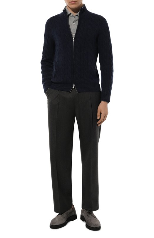 Рубашка из хлопка и кашемира Sonrisa Серый, фото 2