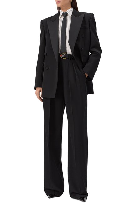 Женская хлопковая рубашка SAINT LAURENT, арт. 829703/Y6K54