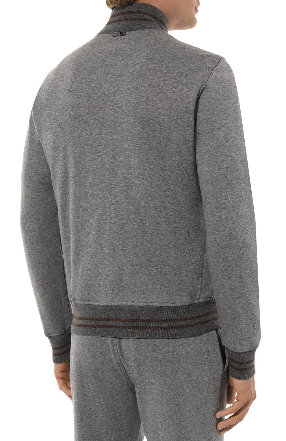 Толстовка из хлопка и кашемира CAPOBIANCO, арт. 17M457.LB00., фото 4