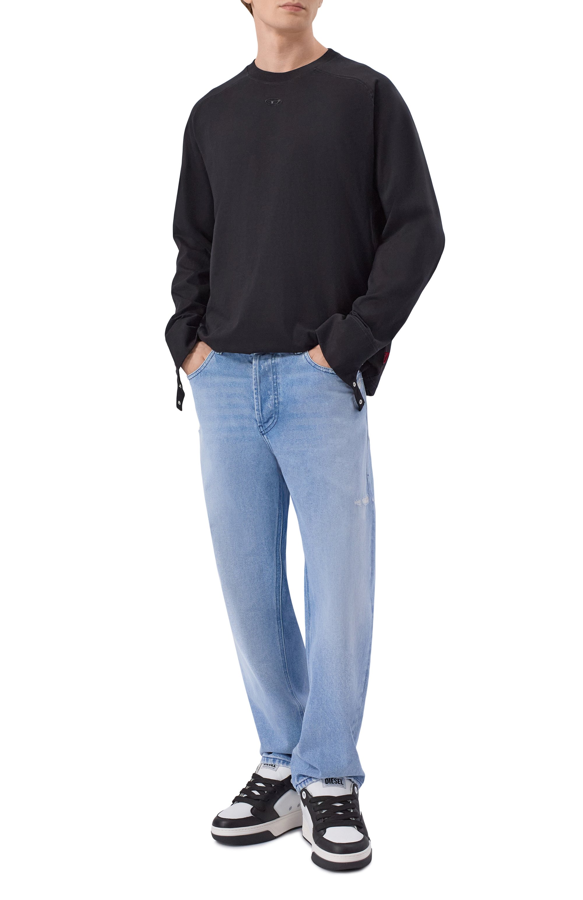 Кожаные кеды s-d-ollie DIESEL, арт. Y03796/P7483, фото 2