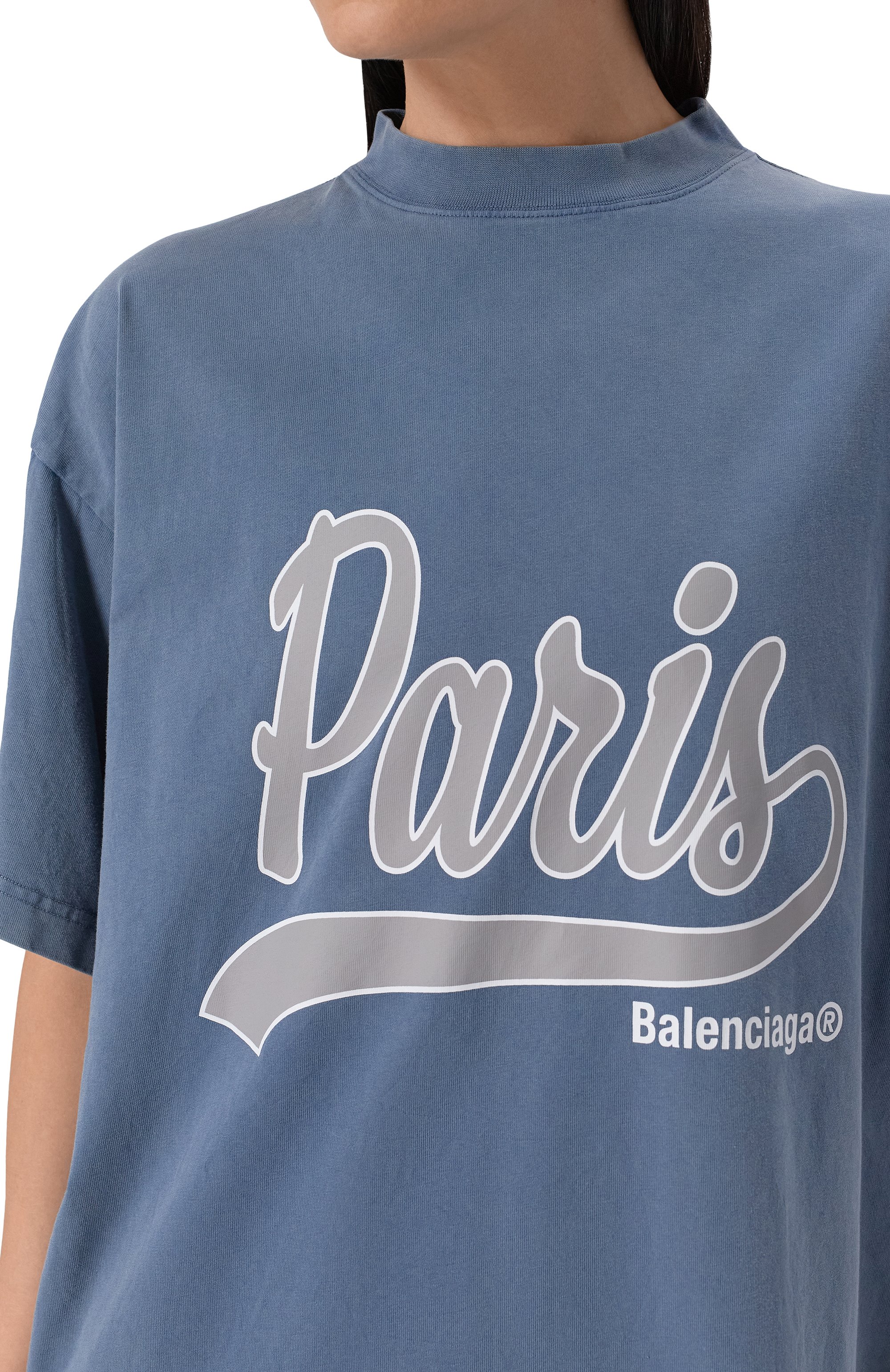 Хлопковая фут�болка BALENCIAGA, арт. 787349/TRVM1, фото 9