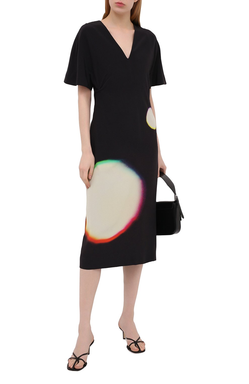 Шелковое платье DRIES VAN NOTEN черного цвета по цене 111500 руб., арт. 211-11019-2091, фото 2 Шелковое платье DRIES VAN NOTEN, арт. 211-11019-2091, фото 2