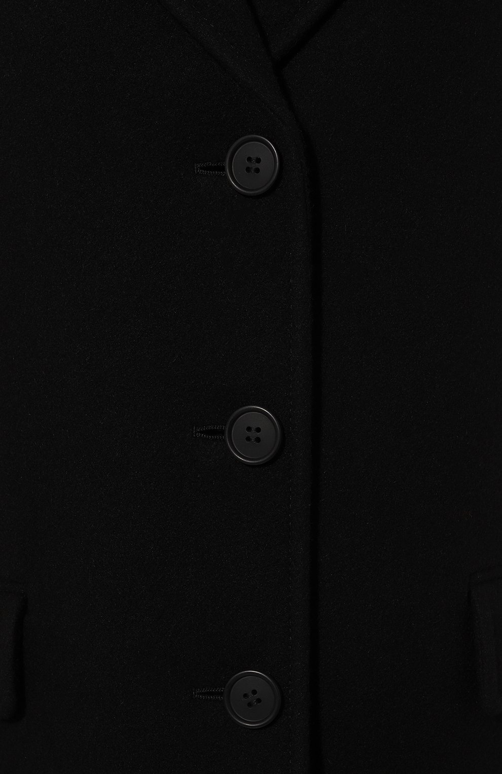 Шерстяное пальто PRADA черного цвета по цене 310000 руб., арт. P641LG-W3Q-F0002-212, фото 5 Шерстяное пальто PRADA, арт. P641LG-W3Q-F0002-212, фото 5