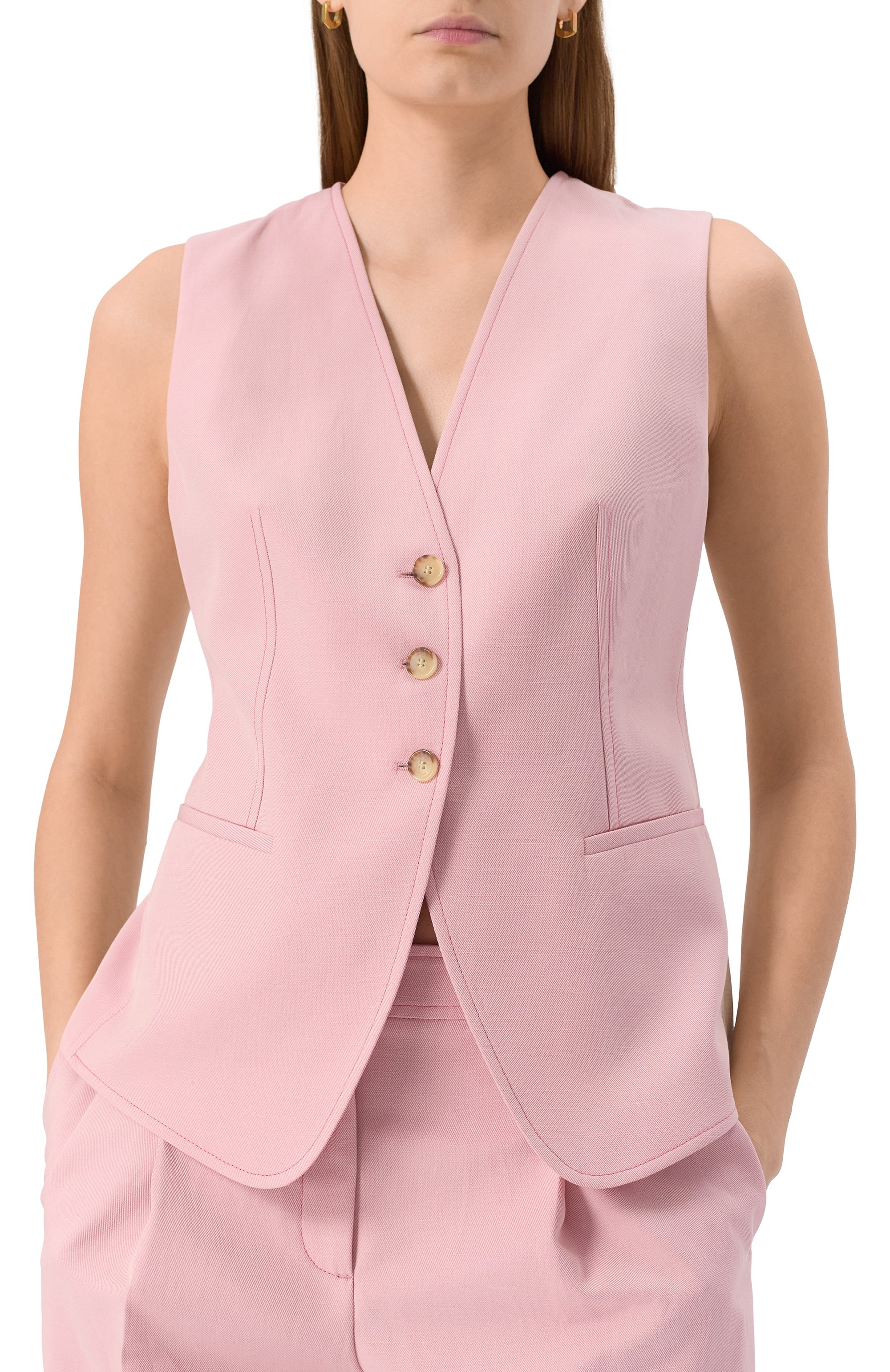 Жилет из хлопка и лиоцелла BOSS ORANGE, арт. 50546216, фото 3