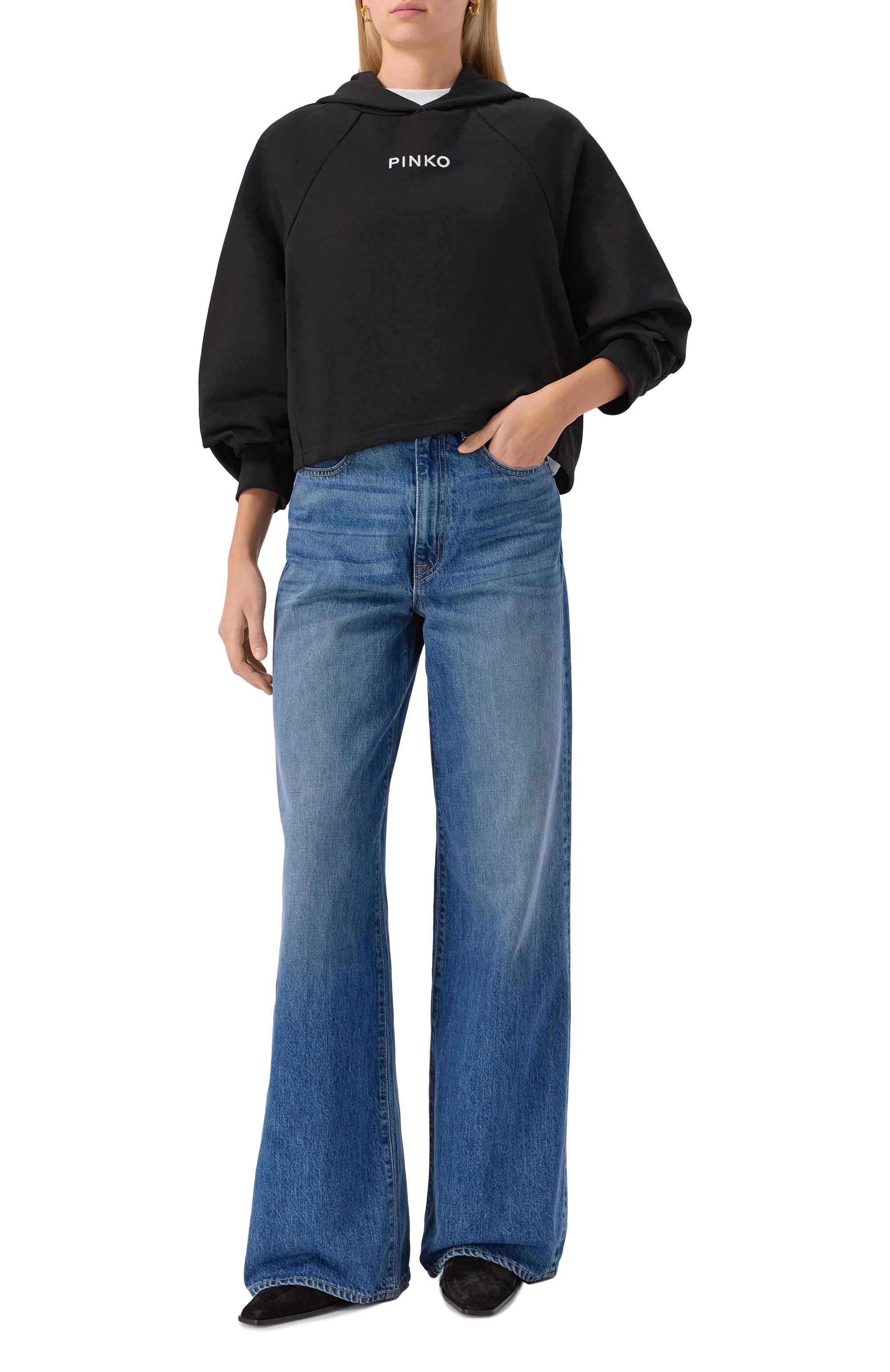 Хлопковое худи PINKO, арт. 105726/A2UR, фото 2