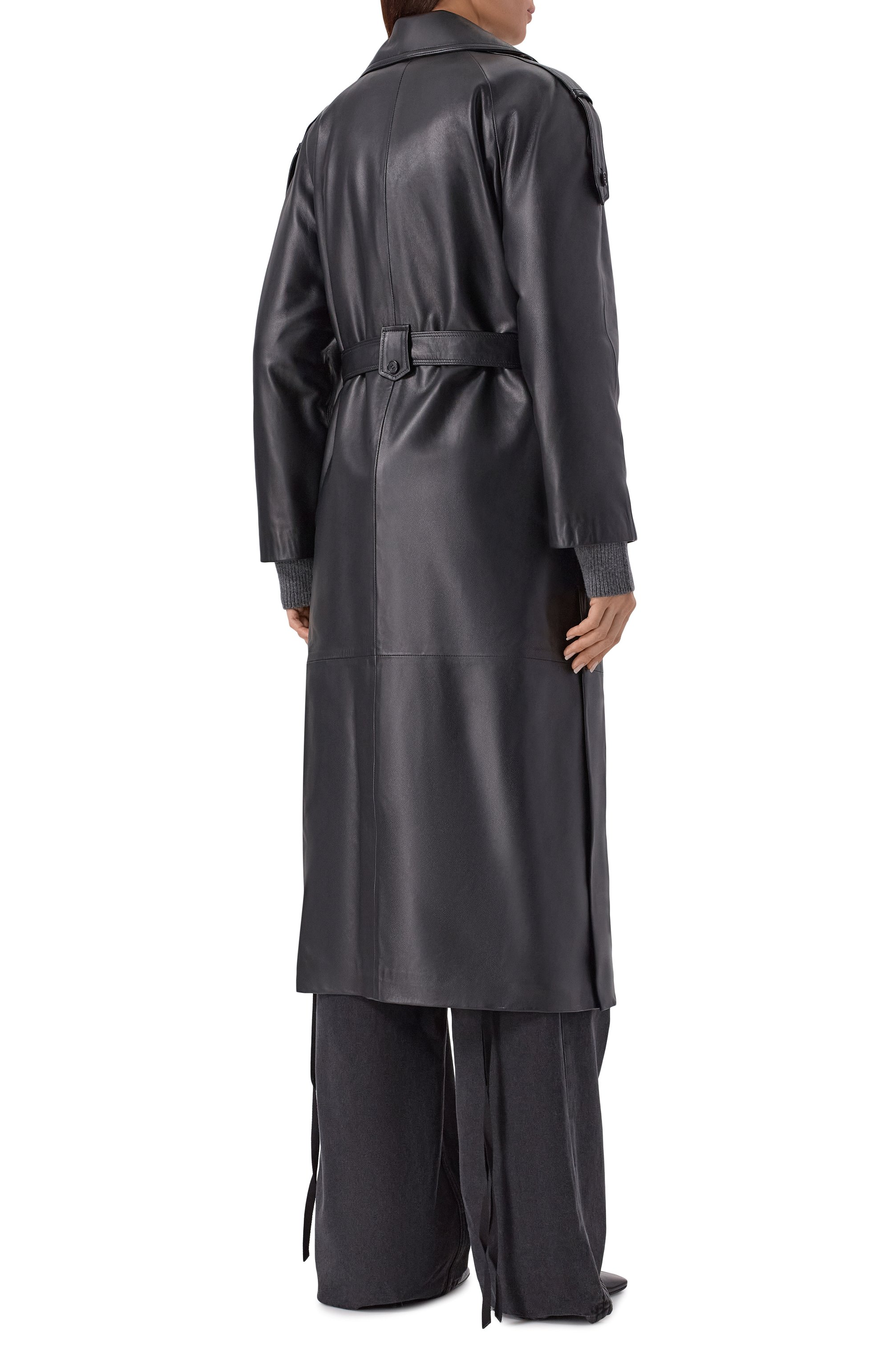 Кожаный тренч ISABEL BENENATO, арт. DL101F25, фото 4
