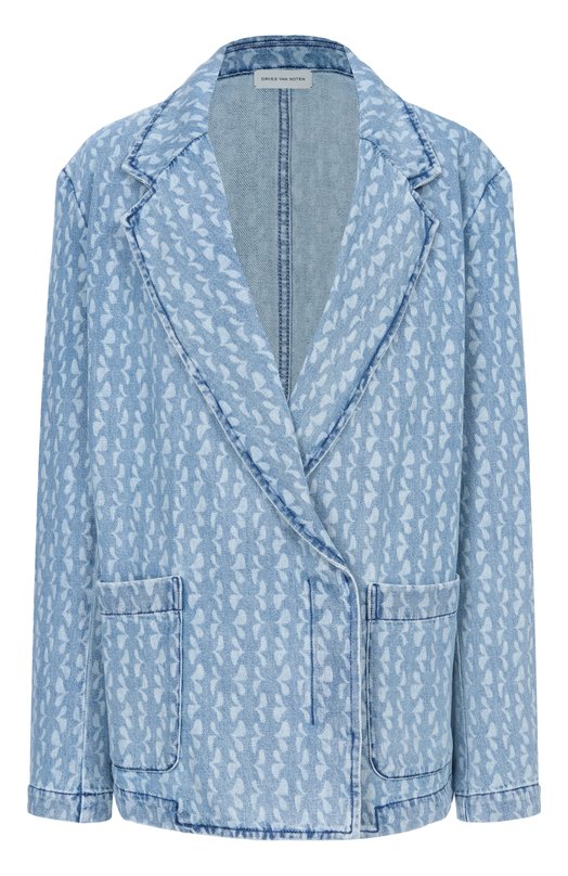 Джинсовый жакет Dries Van Noten 130516/3387 Голубой 130516/3387