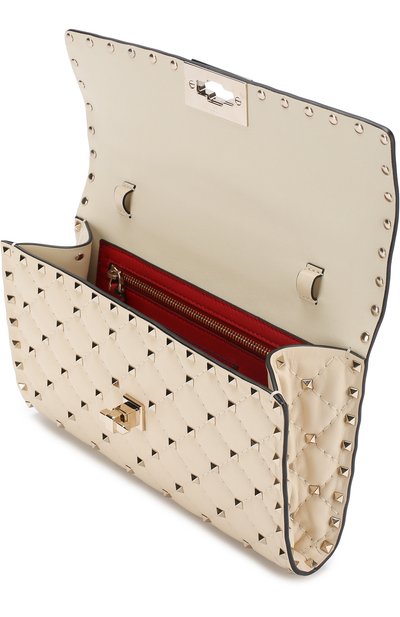 Клатч rockstud spike VALENTINO белого цвета по цене 243000 руб., арт. PW2B0137/NAP, фото 4 Клатч rockstud spike VALENTINO, арт. PW2B0137/NAP, фото 4