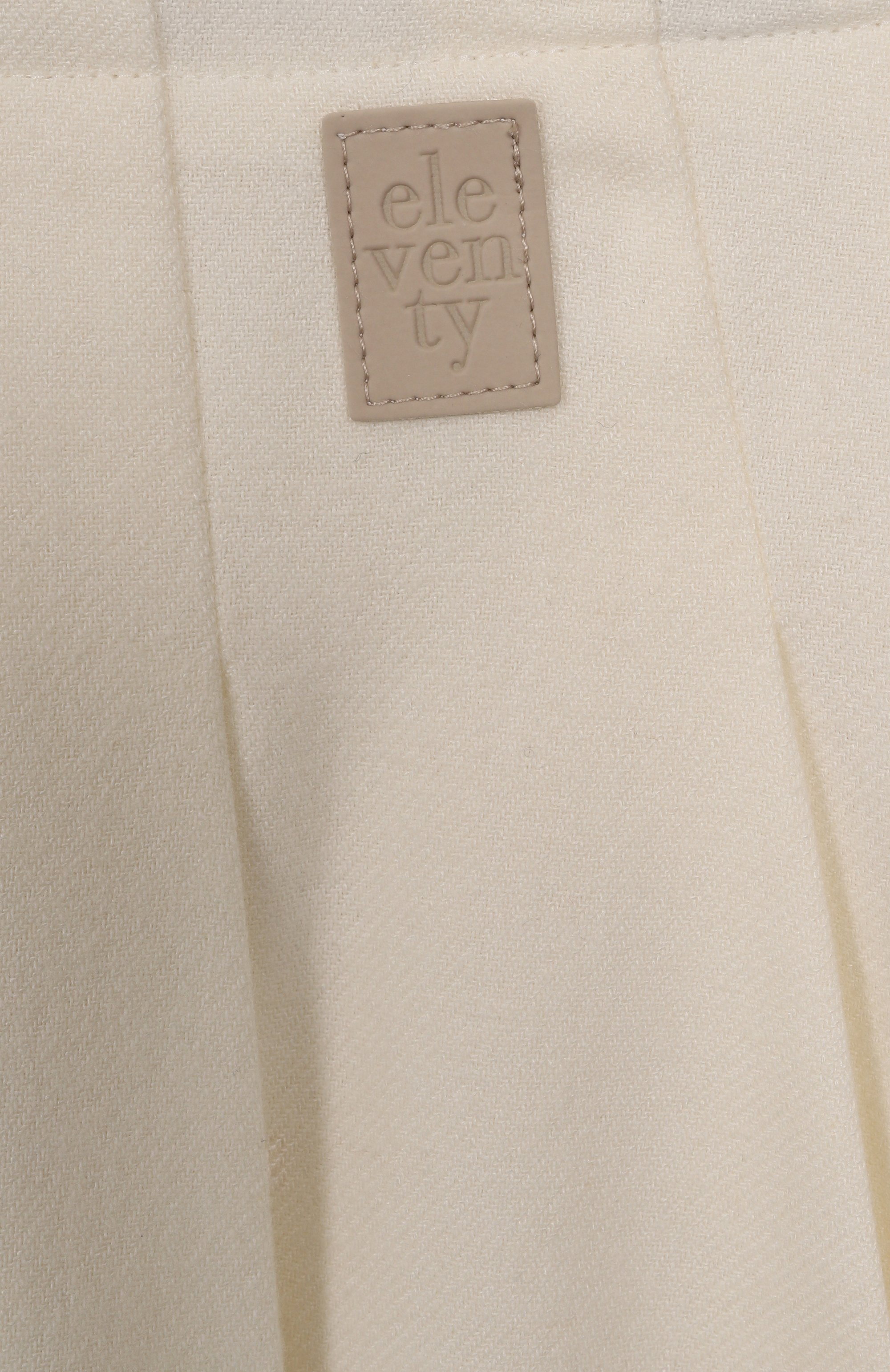 Юбка из вискозы и шерсти ELEVENTY кремового цвета по цене 18250 руб., арт. EX7A11/I0233/6-8, фото 3 Юбка из вискозы и шерсти ELEVENTY, арт. EX7A11/I0233/6-8, фото 3