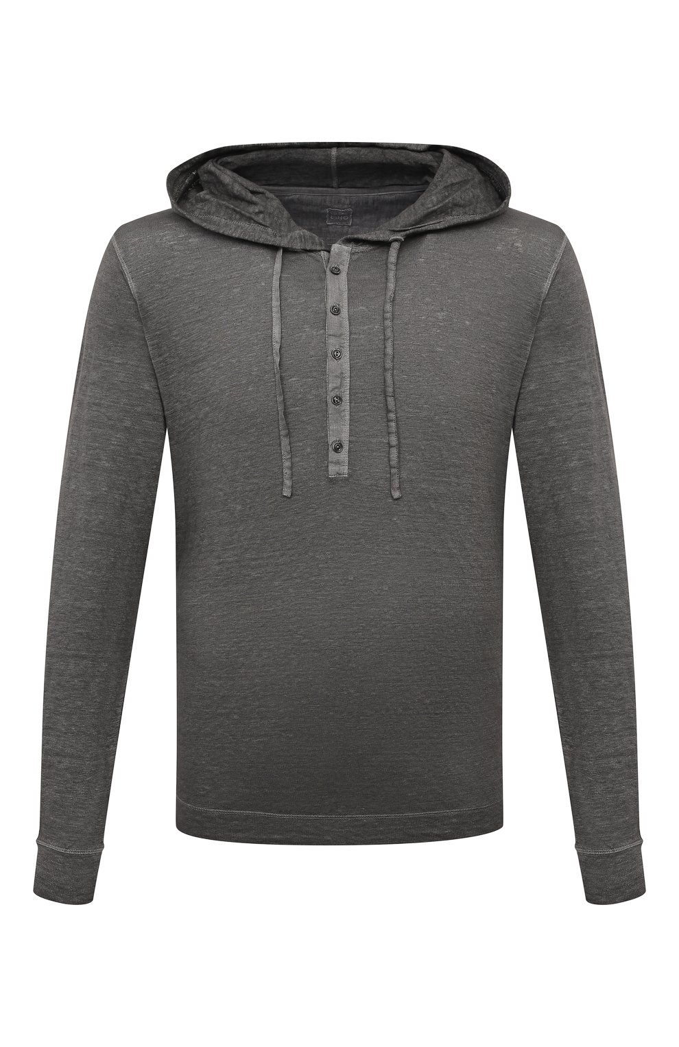 Льняной лонгслив-хенли 120% LINO темно-серого цвета по цене 26350 руб., арт. 31ALIM7553/000E908/S00, фото 1 Льняной лонгслив-хенли 120% LINO, арт. 31ALIM7553/000E908/S00, фото 1