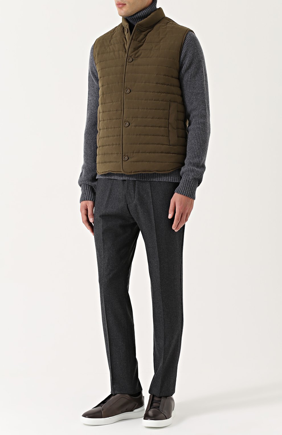 Шерстяные брюки прямого кроя OFFICINE GENERALE, арт. W17MTLG130, фото 2