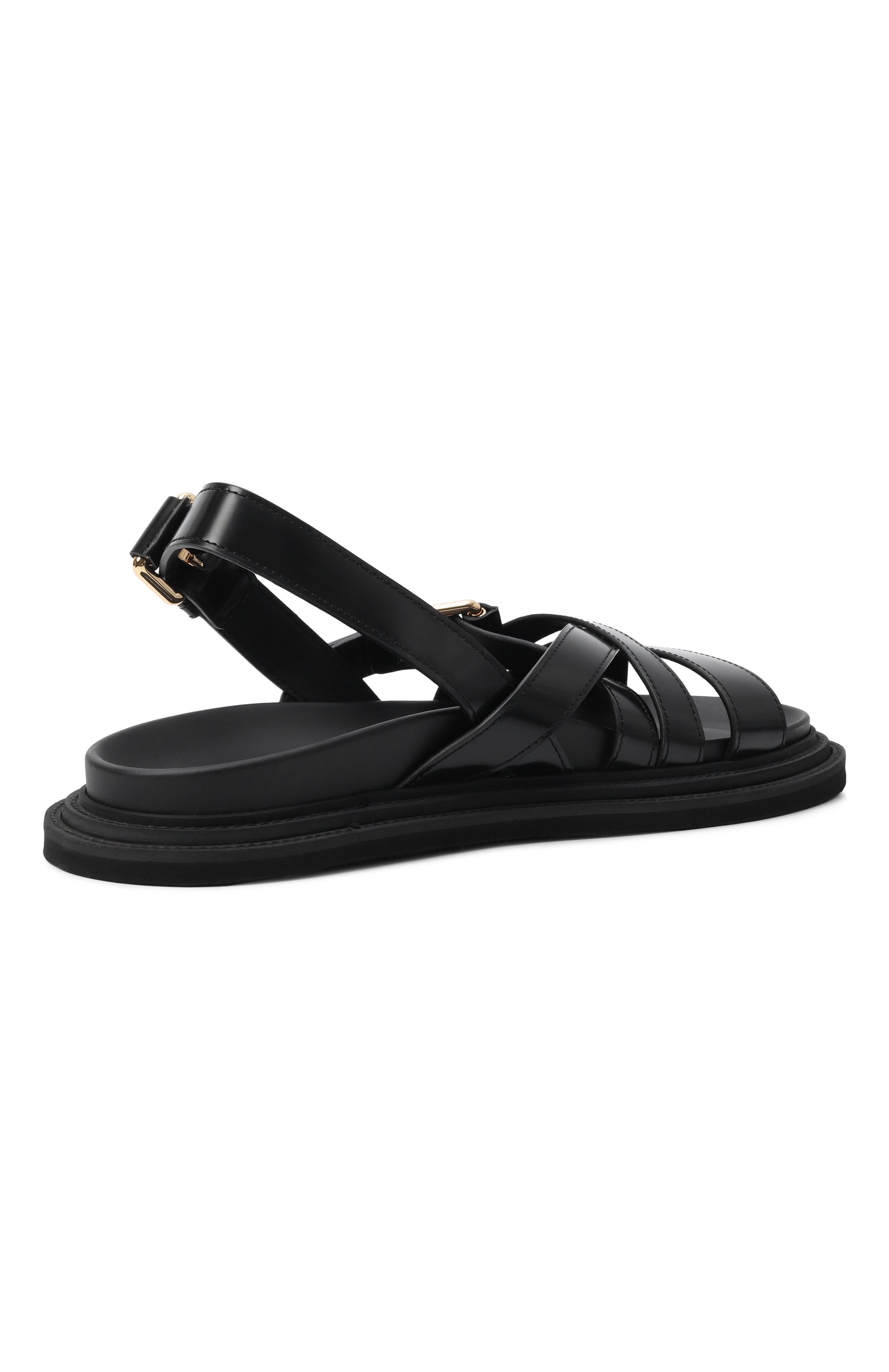 Кожаные сандалии MOSCHINO, арт. MB16013G00/GB0, фото 4