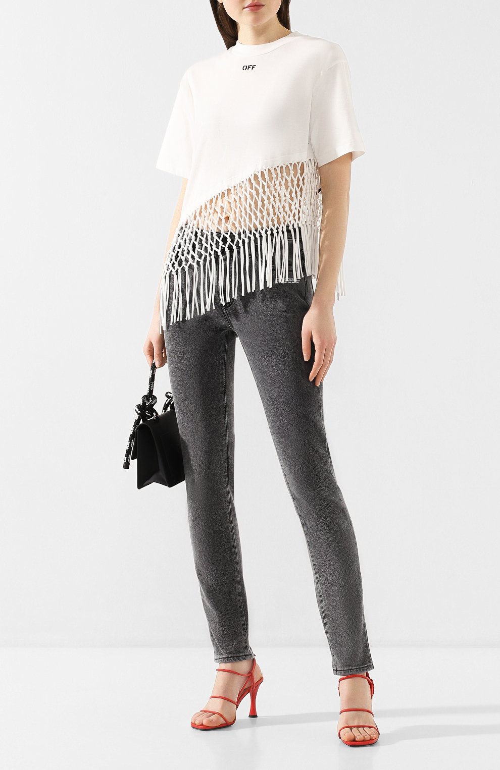 Хлопковая футболка OFF-WHITE, арт. 0WAA075R20F291250110, фото 2