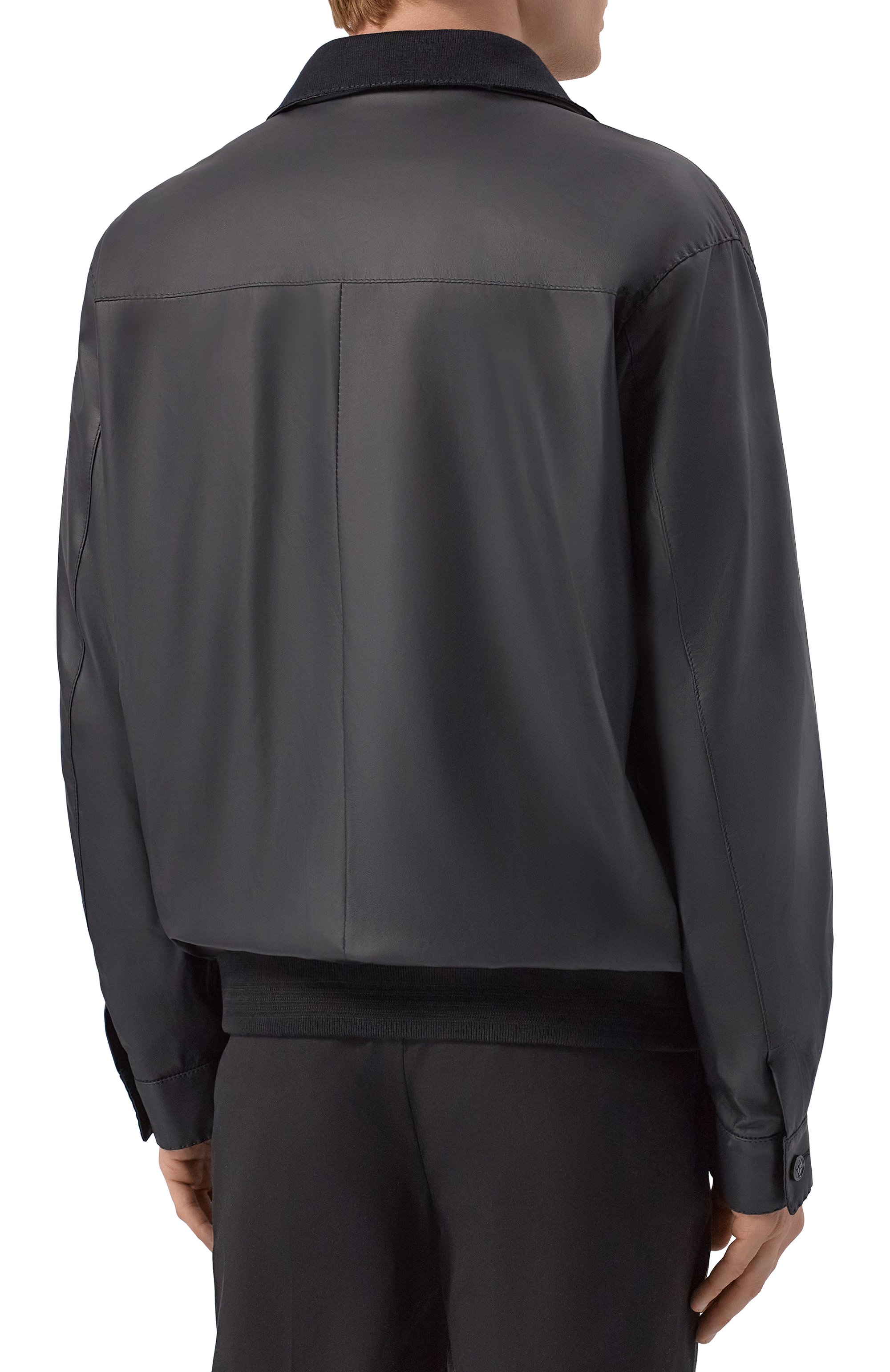 Кожаный бомбер KITON, арт. UW2358AV0814H, фото 4