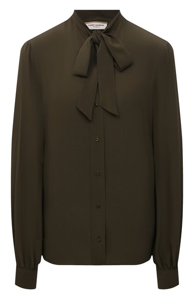 Шелковая блузка SAINT LAURENT, арт. 660892/Y100W, фото 1
