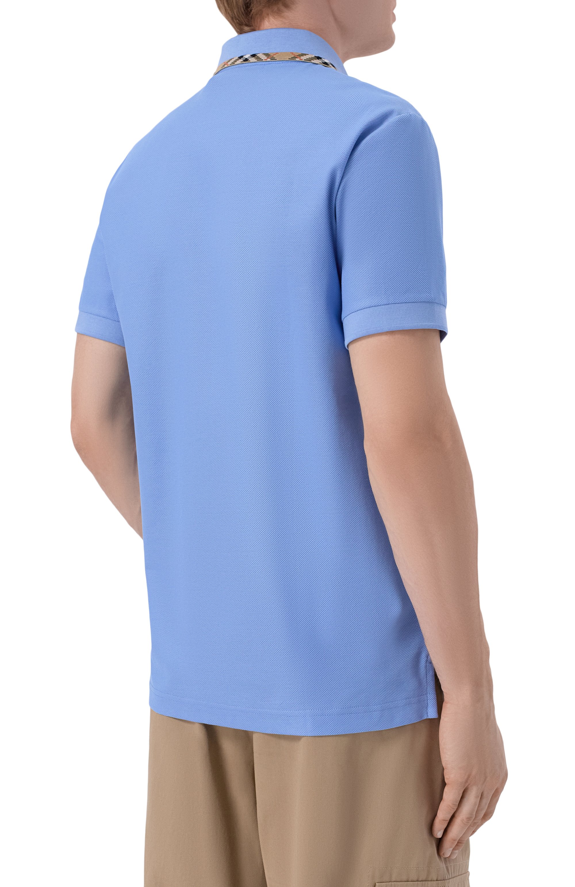 Хлопковое поло BURBERRY, арт. 8126956, фото 4