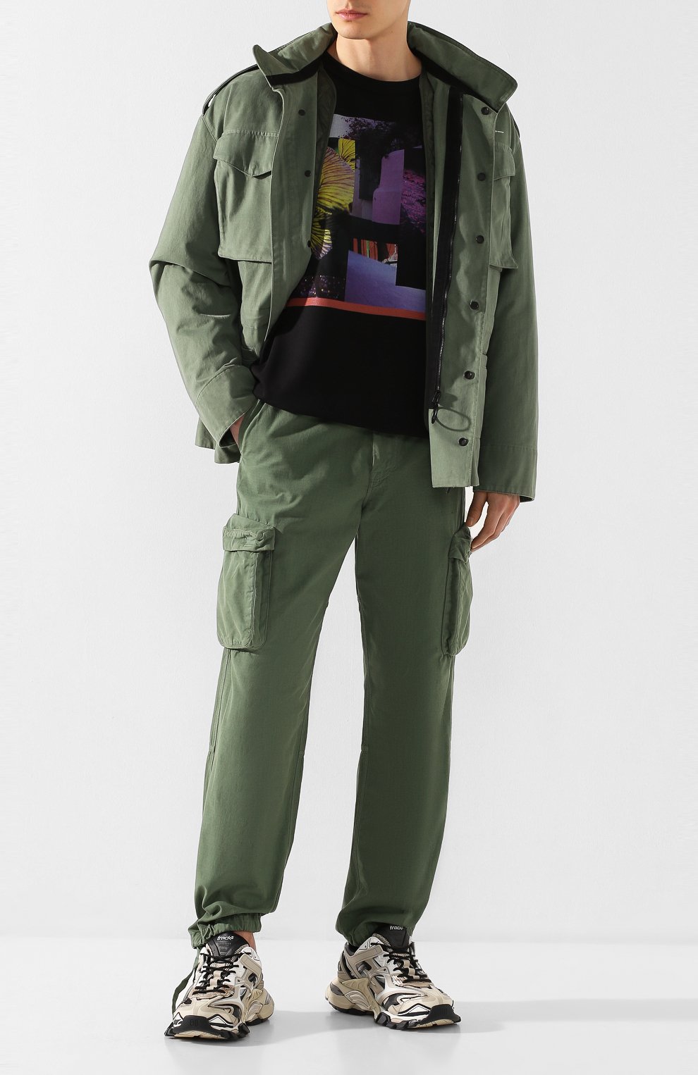 Хлопковые брюки-карго OFF-WHITE, арт. 0MCF012R20A660014300, фото 2