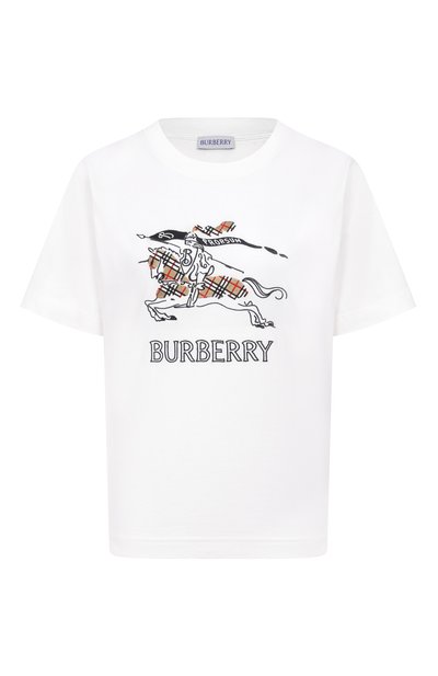 Женская хлопковая футболка BURBERRY, арт. 8121038