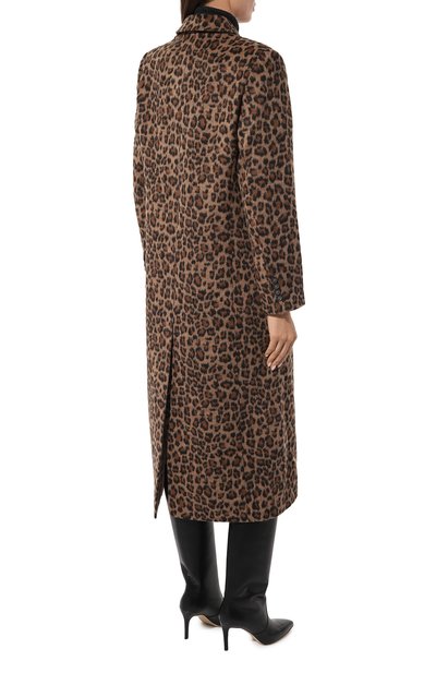 Шерстяное пальто SEVEN LAB леопардового цвета по цене 43680 руб., арт. SCP.13.776.120, фото 4 Шерстяное пальто SEVEN LAB, арт. SCP.13.776.120, фото 4