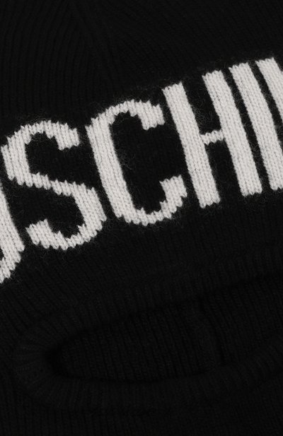 Балаклава MOSCHINO черного цвета по цене 11100 руб., арт. 60103/M5673, фото 3 Балаклава MOSCHINO, арт. 60103/M5673, фото 3