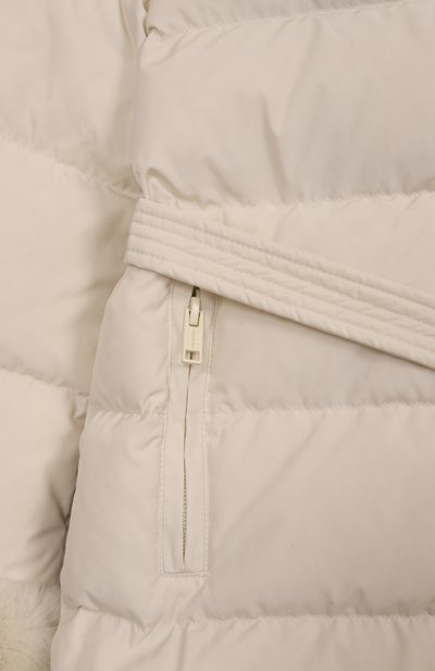 Пуховое пальто с отделкой из лисы YVES SALOMON ENFANT, арт. 25WEM920XXD0XW/12A-14A, фото 3