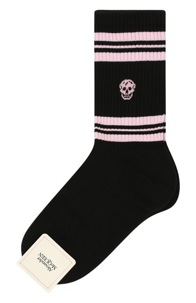 Женские хлопковые носки ALEXANDER MCQUEEN, арт. 584617/3B74Q