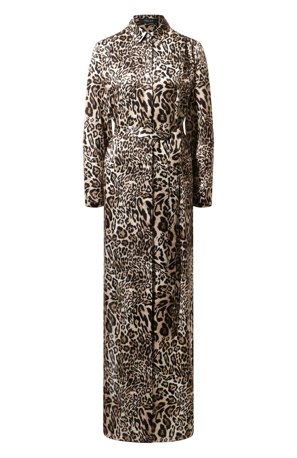 Платье из хлопка и шелка FREEAGE леопардового цвета по цене 104060 руб., арт. WS24.DR086M.6001.9012, фото 1 Платье из хлопка и шелка FREEAGE, арт. WS24.DR086M.6001.9012, фото 1