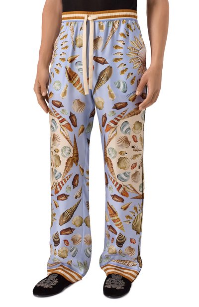 Шелковые домашние брюки DOLCE & GABBANA, арт. GVRMAT/HI1ZB, фото 3