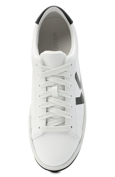 Кожаные кеды KENZO белого цвета по цене 39050 руб., арт. FA65SN170L50, фото 5 Кожаные кеды KENZO, арт. FA65SN170L50, фото 5