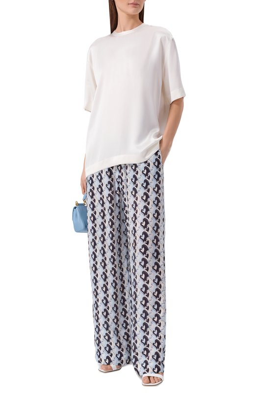 Брюки из вискозы Lanvin RW-TR0035-6271-P26 Голубой  RW-TR0035-6271-P26 Фото 2