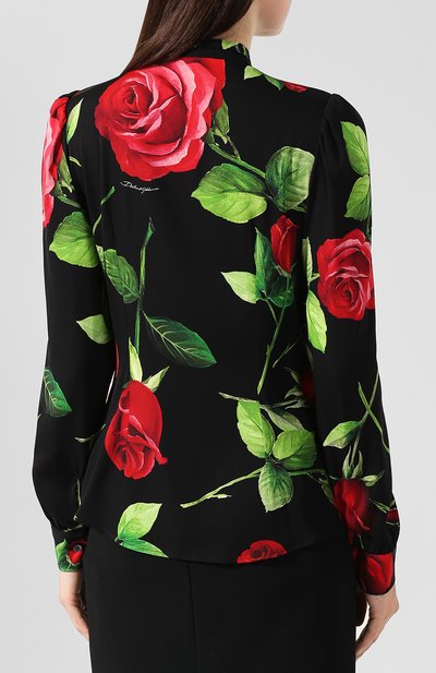 Шелковая блузка DOLCE & GABBANA, арт. F5J41T/FSAY1, фото 4