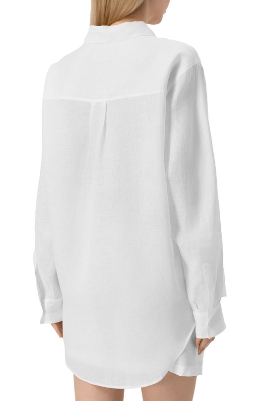 Льняная рубашка Dsquared2 S73DL0277/D35294 Белый  S73DL0277/D35294 Фото 4