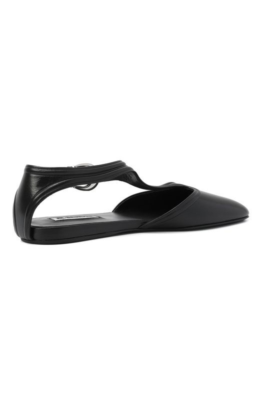 Кожаные балетки Mary Jane Jil Sander J16WP0131-P8226 Чёрный  J16WP0131-P8226 Фото 5