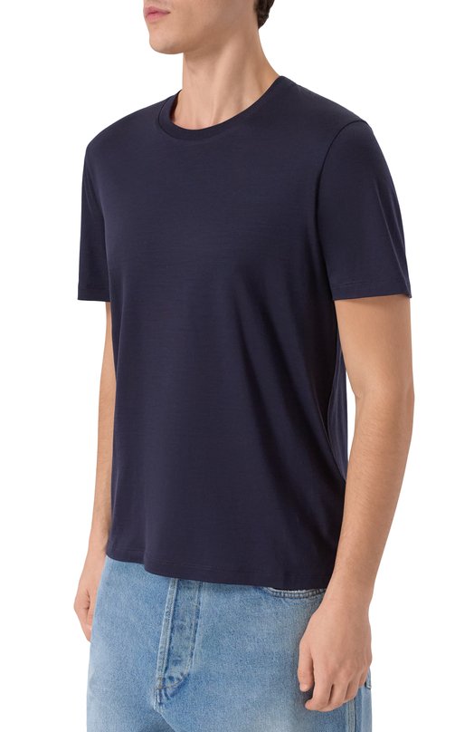 Шерстяная футболка Herno JG00036UR/52068 Синий  JG00036UR/52068 Фото 3