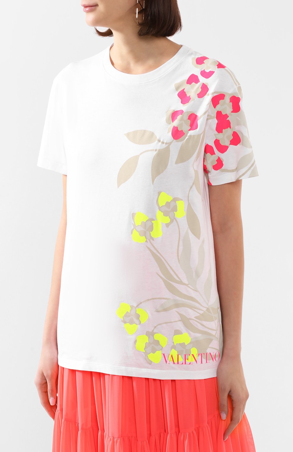 Хлопковая футболка VALENTINO, арт. TB0MG06W5J6, фото 3