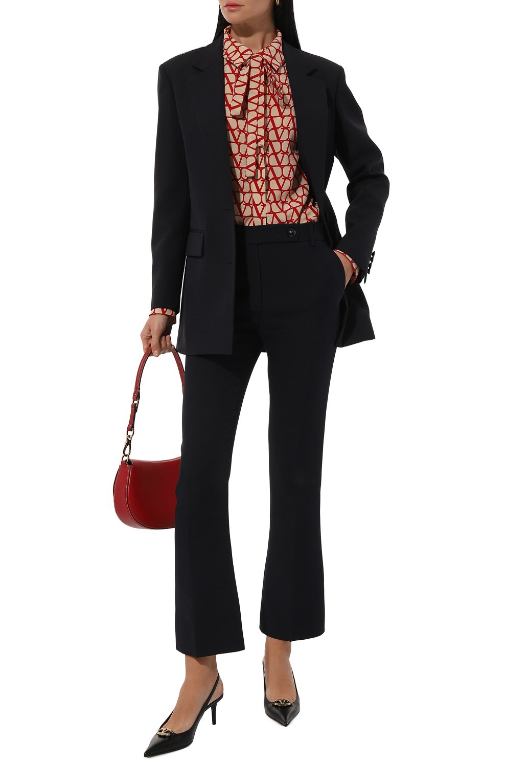 Брюки из шерсти и шелка VALENTINO, арт. 5B3RB3651CF, фото 2