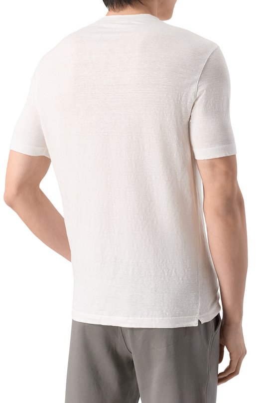 Льняная футболка Andrea Campagna TSMC/JERLIN Белый  TSMC/JERLIN Фото 4