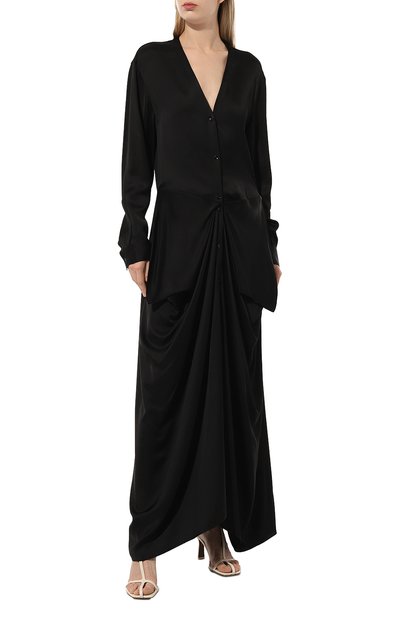 Платье из вискозы TOTEME, арт. 242-WRD1730-FB0160, фото 3