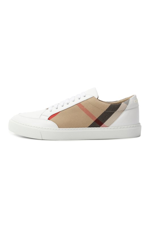 Комбинированные кеды Burberry 8056712 Бежевый  8056712 Фото 4