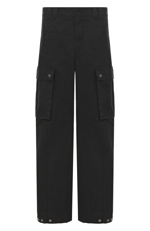 Хлопковые брюки-карго Dolce & Gabbana GP13RT/FU6VK Чёрный GP13RT/FU6VK
