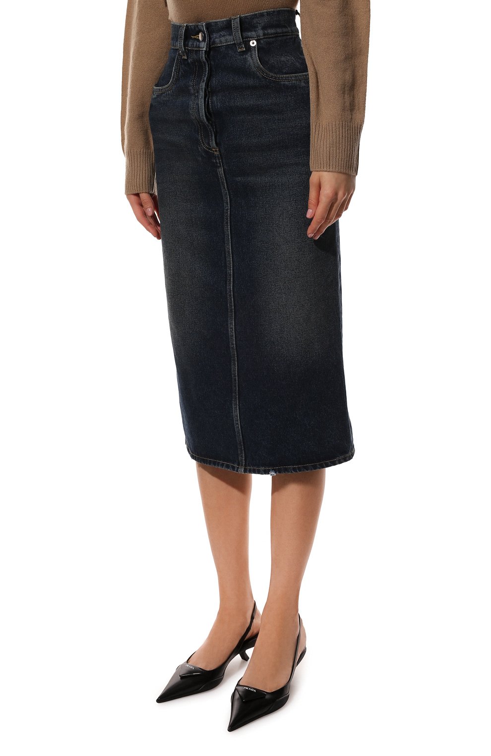 Джинсовая юбка PRADA, арт. GFD162-10UJ-F0008-212, фото 3