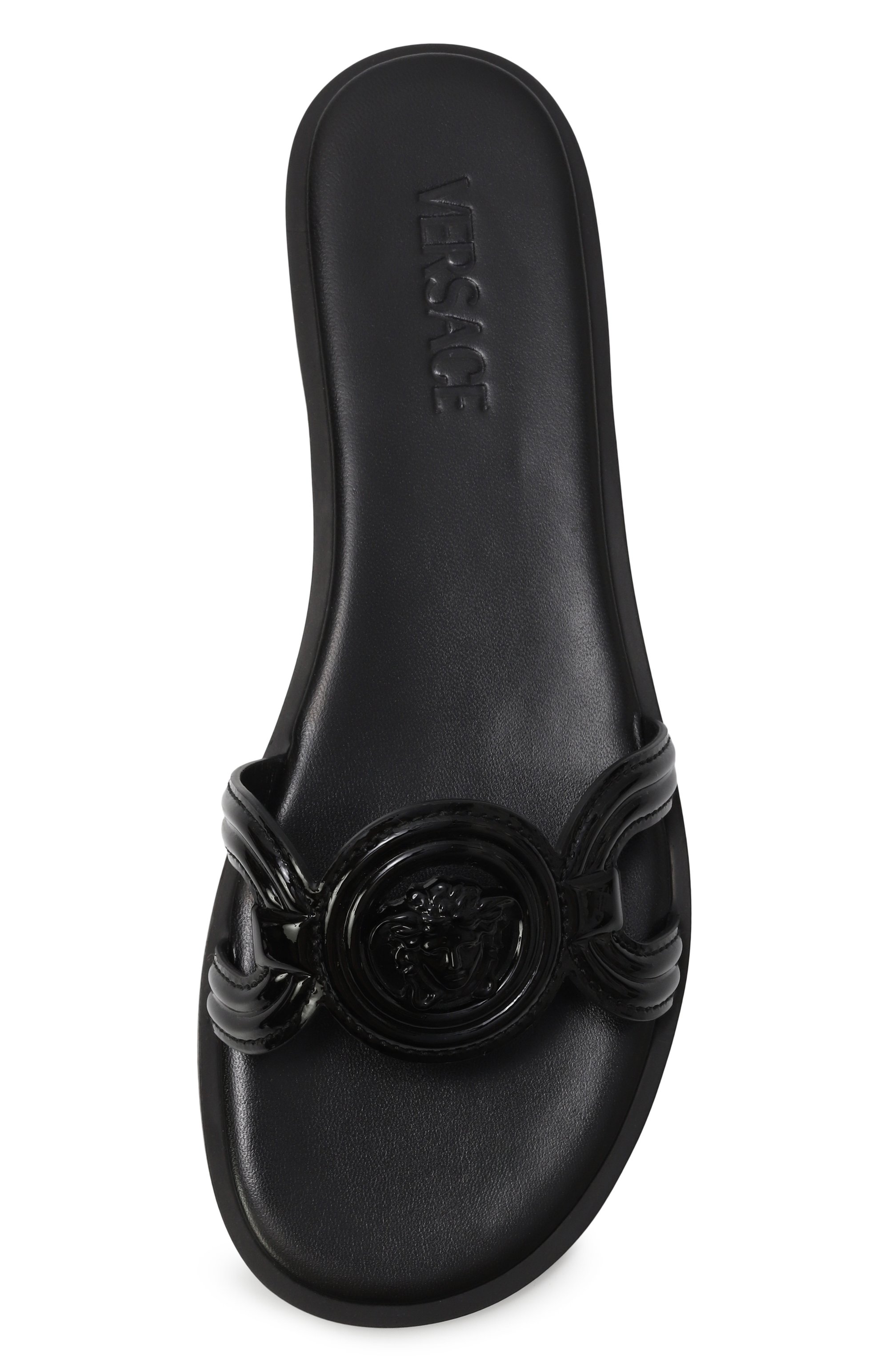 Кожаные шлепанцы medusa '95 VERSACE, арт. 1018364/D2VE, фото 6