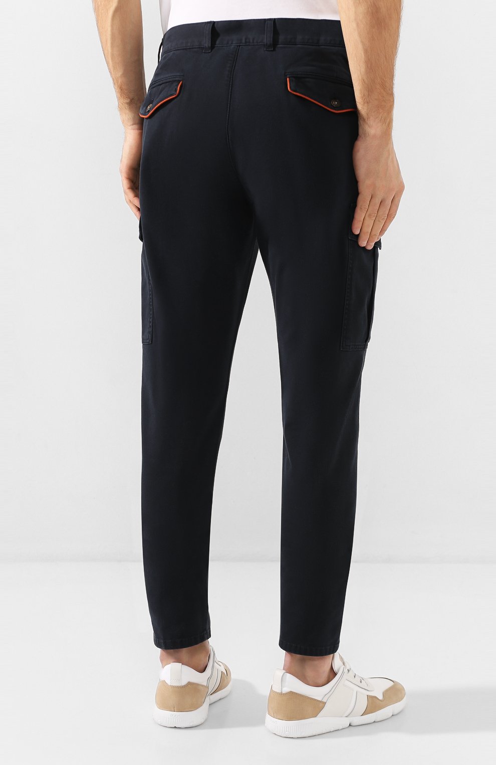 Хлопковые брюки-карго ELEVENTY PLATINUM темно-синего цвета по цене 20500 руб., арт. A75PANA03 TET0A001, фото 4 Хлопковые брюки-карго ELEVENTY PLATINUM, арт. A75PANA03 TET0A001, фото 4